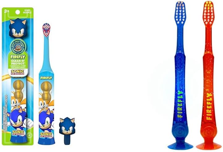 Amazon.com: FIREFLY Sonic The Hedgehog Toothbrush with Hygienic Cover ...