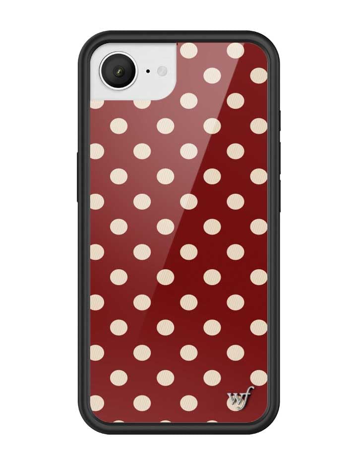 Coque iPhone 16e Wildflower rigide de qualité supérieure à pois