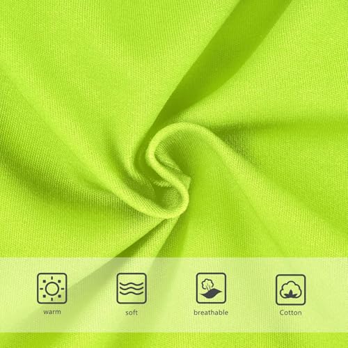 Joisal Lemon Green Light Lime Gradient Panties Little Girl Girls Underwear Toddler Cotton Stylish Briefs Undies Kids 2t3