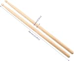 SOUJAP 24 Pairs 5A Drum Sticks, Maple Wood Drum Sticks Bulk, Wood Tip Drumstick for Drummer or Beginner(48 Pieces)