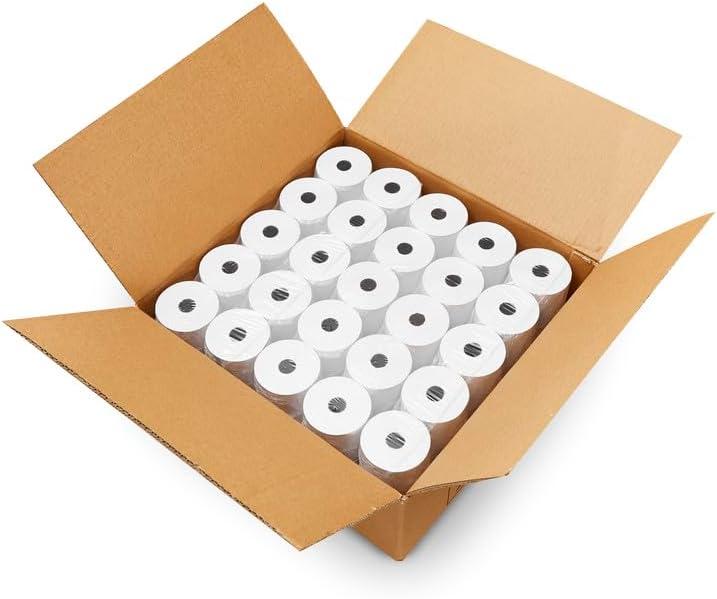 2 1/4 x 230' Thermal Receipt Paper Rolls Compatible with Most Samsung, Sharp, and Royal Alpha Cash Registers (Pack of 50)