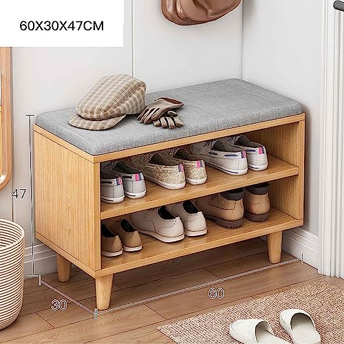 Banc de rangement pour chaussures 42cm 60cm compact avec siege - 3