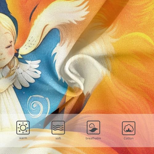 Cute Fox Blue Toddler Underwear Custom 2t Cotton Little Girl Panties Print Underpants Briefs3