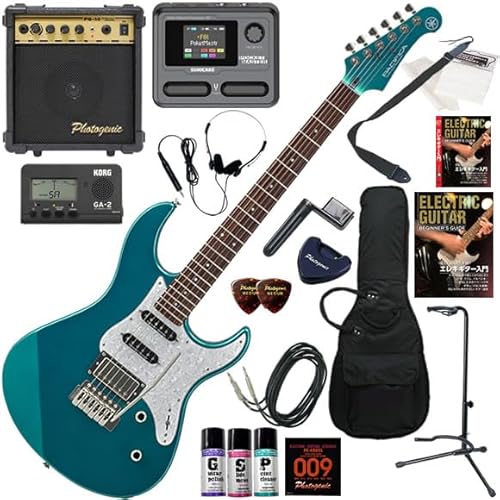 【セット品】YAMAHA エレキギター初心者入門 マルチエフェクターも入ってる最強の20点セット PACIFICA612VIIX/TGM(ティールグリーンメタリック)