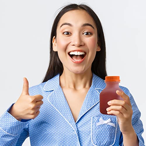 [100 PACK] Empty Plastic Juice Bottles with Tamper Evident Caps 8 OZ - Smoothie Bottles - Ideal for Juices, Milk, Smoothies, Picnic's and even Meal Prep by EcoQuality Juice Containers - Thumbnail 6