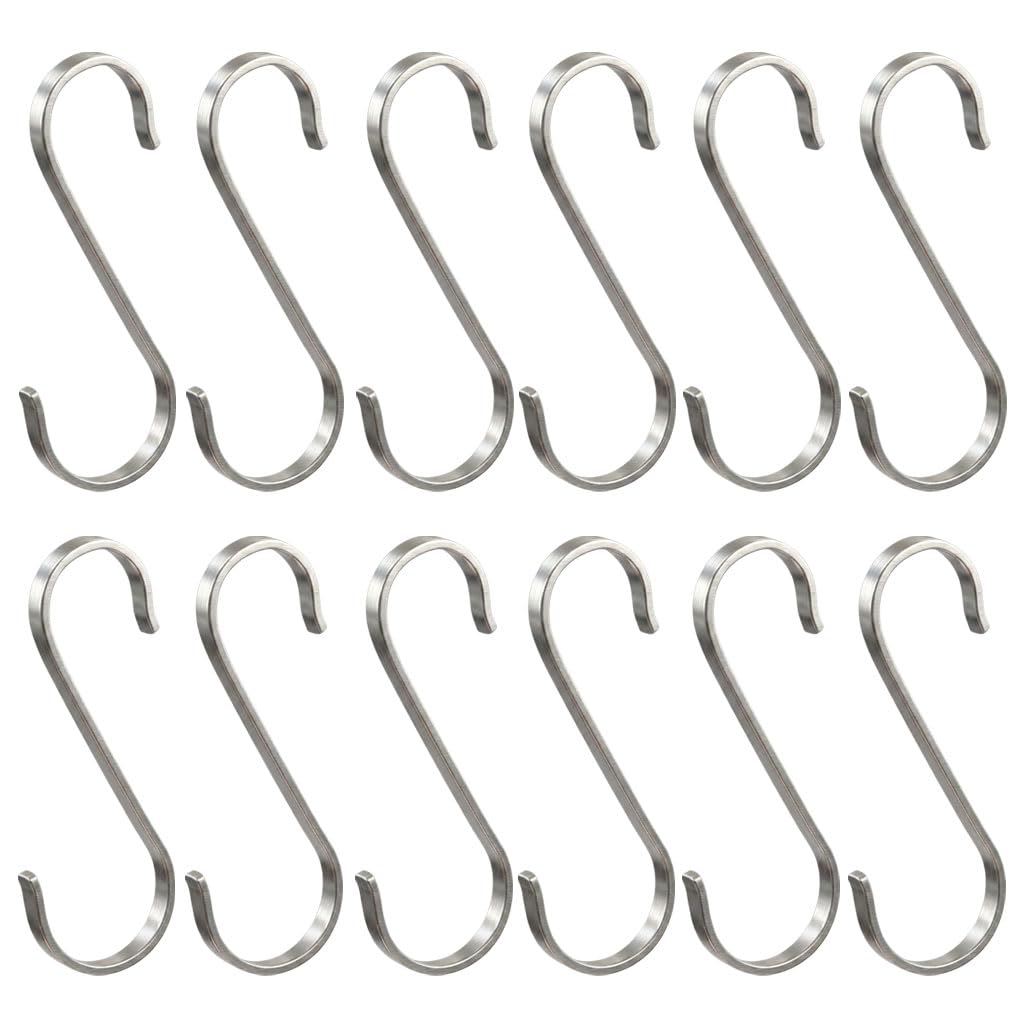 Stainless Steel S Hooks - 10 Pack -2