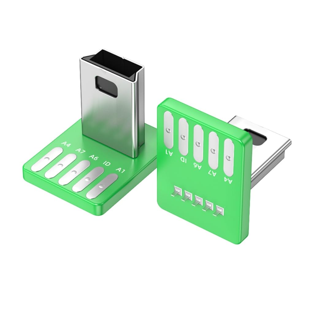 Tsophreniq USB 2.0 PCB Mount Connector Assortment USB 4Pin/USB C 5Pin PCB Mount Socket Connector Power Supply Adapter