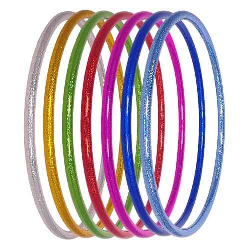 Hoopomania Kinder Hula Hoop Reifen mit Hologramm Muster, Ø80cm, Silber Hoopomania Kinder Hula Hoop Reifen mit Hologramm Muster, Ø80cm, Silber