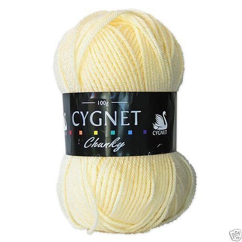 Cygnet Chunky Knitting Yarn 100g 100% Acrylic 256 Cream