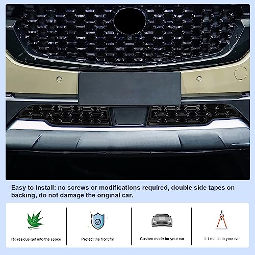 Image of CDEFG 2Pcs 2023 2024 2025 2026 Mazda CX-50 Front Grill Mesh Inserts Trims | CX50 Front Grille Guard for 2023-2026 Mazda CX50 Car Exterior Accessories ABS Material