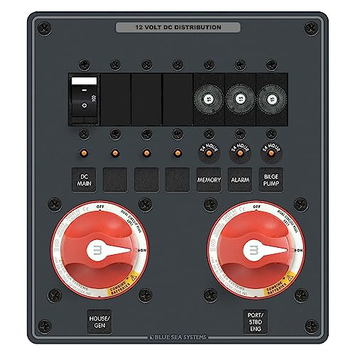 Panel DC Battery Management Blue Sea 8689 pour gestion de batterie de bateau