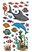 Produktbild 27 tlg. Set XL Wandtattoo/Fensterbild/Sticker - Fische Fisch Koi Muscheln - Wandsticker Aufkleber Unterwasser Unterwasserwelt Karpfen Seepferdchen Clownfi..