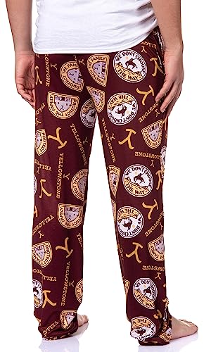 Yellowstone Men's TV Show Protect The Family Pattern Lounge Pajama Pants4