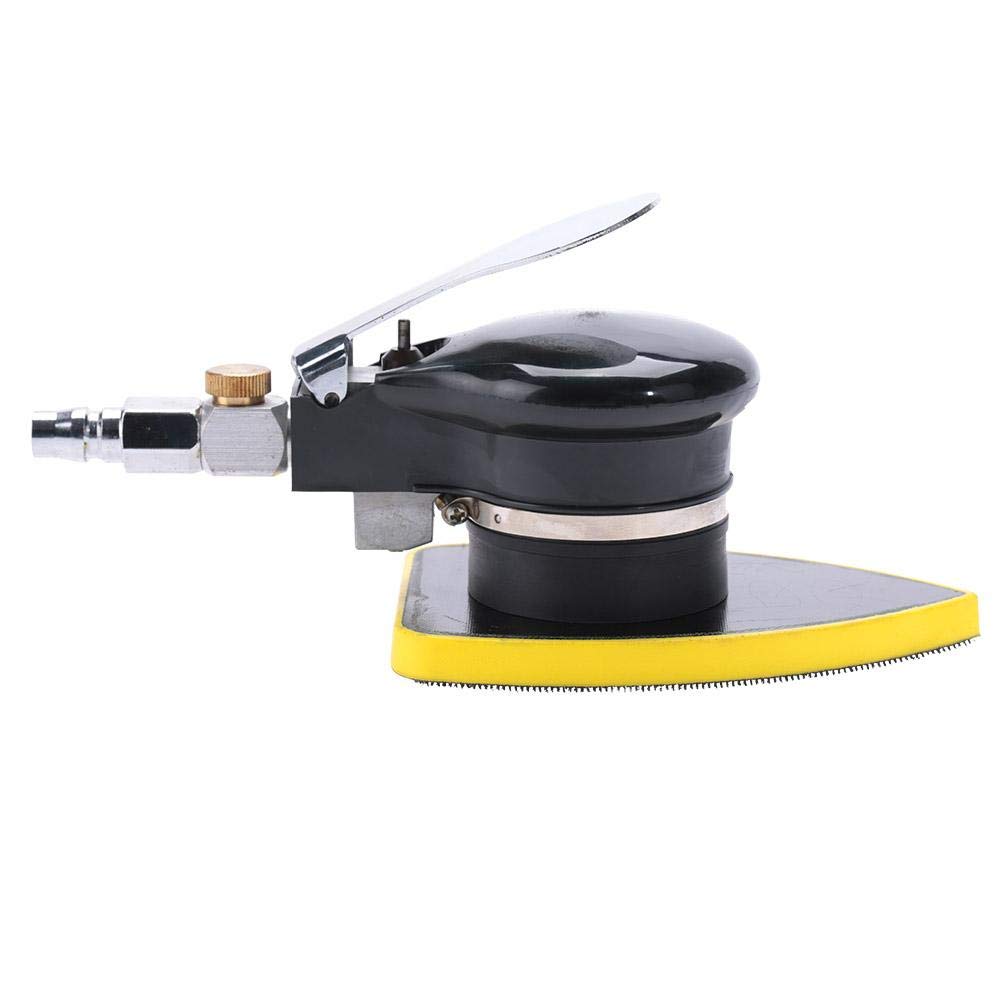 Oumefar Lijadora de Aire Triangular de Mano 1 Uds 12000 RPM máquina de Lijado neumática de Alta Velocidad de rotación lijadora neumática para pulir Lijado Pulido(90 * 130 mm)