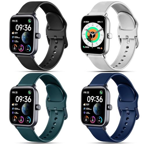 Issinlky band voor Veryfit Smart Watch IDW19/IDW13/IDW16/IDW18, 22mm band Zacht Silicone voor Gloryfit P66/P66D/P72/P95, TUYOM LW36, H1/D1,T50S, Y6, R30PRO,YB54, G39, AGPTE LW11 Smart Watch