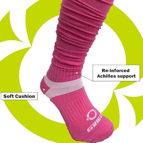 O SHIELD Football Scrunch Socks, Extra Long Athletic Soccer Achilles Supporter, Comfortable Material Cottons3