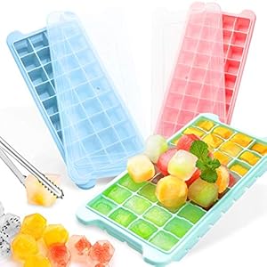 Zaloife 3 stuks ijsblokjesvorm silicone, 36-vaks ijsblokjeshouder voor invriezen, 108 ijsblokjes voor koelkast…
