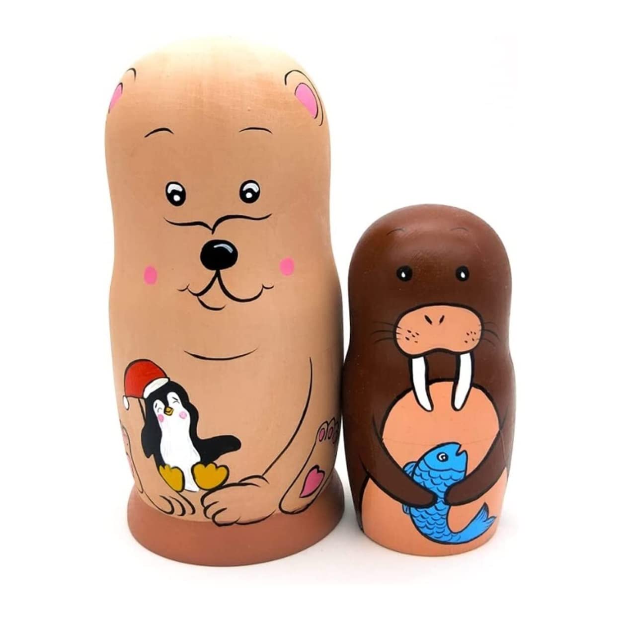 Matrioska Set Matrioska 10 Pezzi Bambole Nidificanti Fatte A Mano In Legno Diversi Modelli Piccoli Oggetti Bambola Fatta A Giocattolo Impilabile