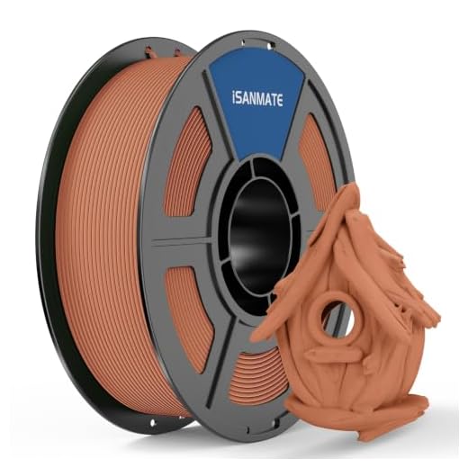 ⚡ iSANMATE Wood PLA Filament 1.75mm 1KG/2.2lb for Most FDM 3D Printing, Teak