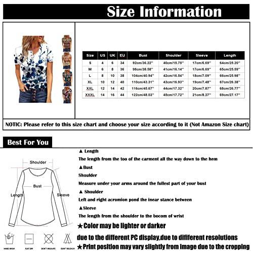 Womens Summer Tops,Spring Round Neck Geometric Short Sleeve Shirts Button Down Ethnic Print Elegant T Shirts Party Elegant Clothes Fashion Tops For Women Mom Shirt Workout Tops Wel Wine #TOP2