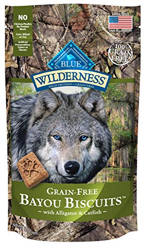 Blue Buffalo Wilderness Bayou Biscuits High Protein Grain Free Crunchy Dog Treats Biscuits