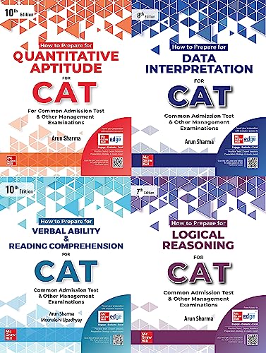 CAT - Arun Sharma - How to Prepare for QA + Verbal + DI + LR - Set of 4 ...