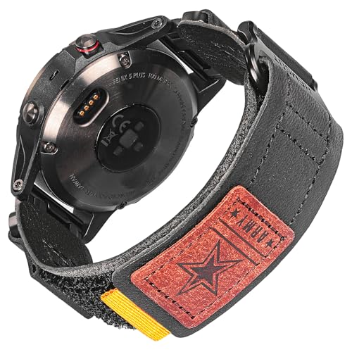Image of Compatible With Garmin Watch Band, Super Rugged Nylon Sports Strap With Woven Loop Design, For Fenix /Forerunner /Approach /MARQ /Quatix /D2 Series Tough Replacement Band For Men