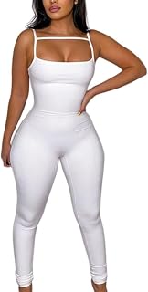 Women Spaghetti Strap Bodycon Tank One Piece Jumpsuits Rompers Playsuit