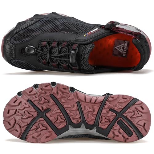 Image of HUMTTO Women's Amphibious Water Shoes - Closed Toe Hiking Sandals Summer Outdoor Water Sandal Non-Slip River Shoes Quick Drying Aqua Shoe