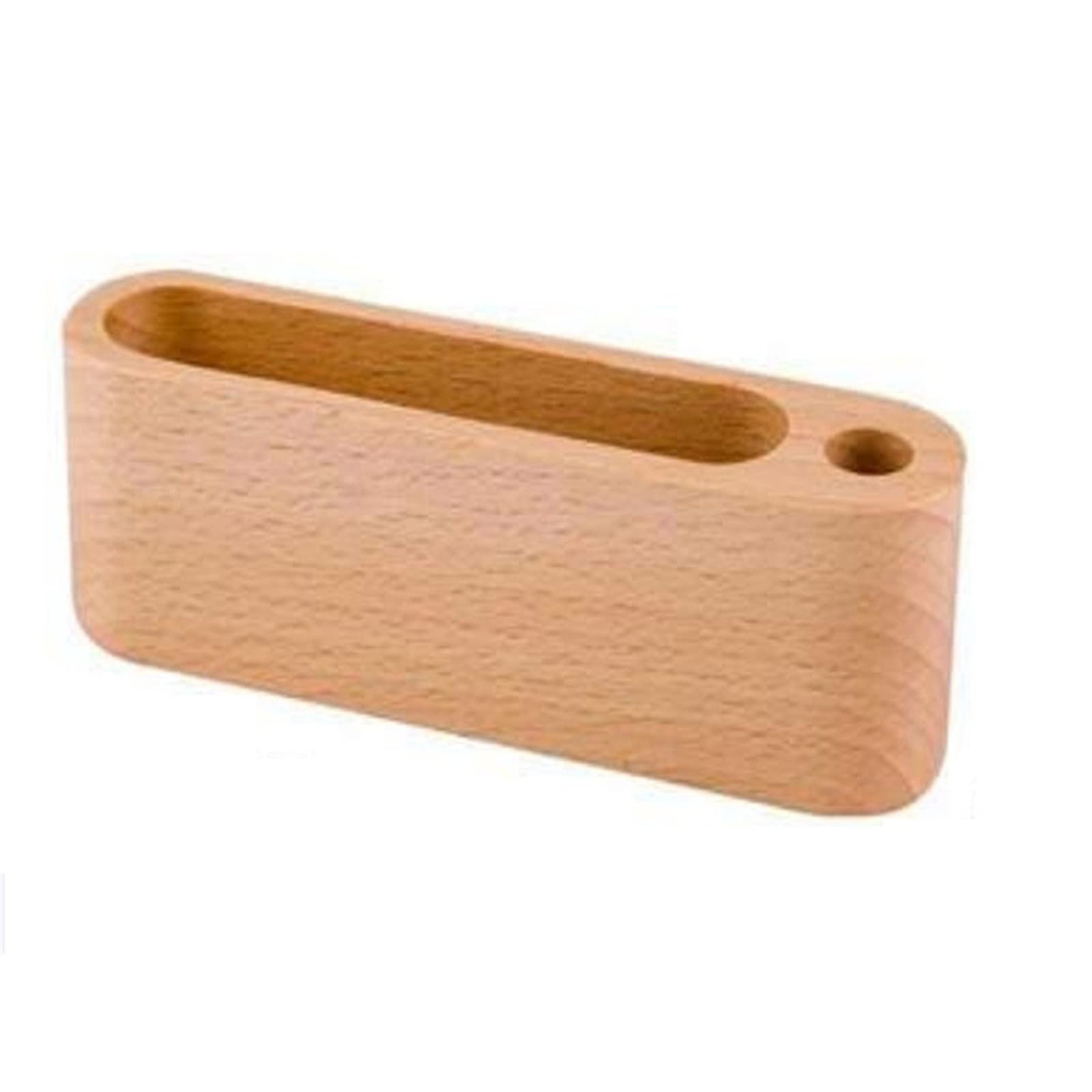 Wcxozerty Natural Business Card Holder Pen Holder Folder Card Business Case For Office Home(Natural)