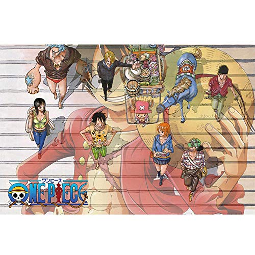 ANSNOW Anime One Piece Jigsaw Puzzle 1000 Piece 3D Puzzle Anime Poster and Printed Wall Art Picture for Living Room Home Decoration Gift