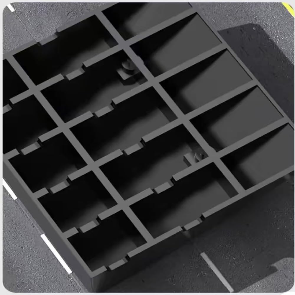 Driveway Kerb Ramp, Rubber Ramps 1" 3" 4" Rise Curb Ramps, Lightweight Wheelchair Ramp Shed Ramps For Garage Steps Truck(Black,50x27x13cm)