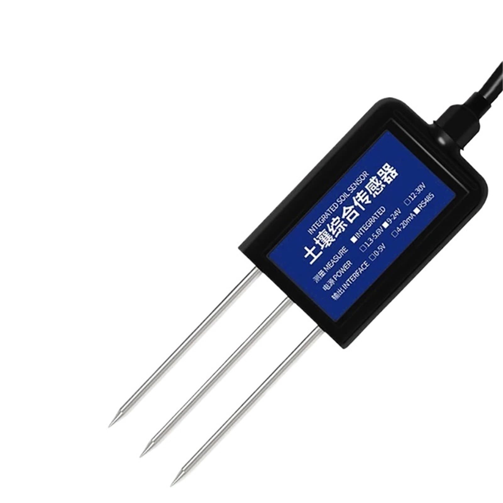 Sensor de temperatura y humedad del suelo, conductividad de nutrientes del suelo agrícola, fertilidad, medición rápida de pH, detector de humedad de pH.(Humidity)