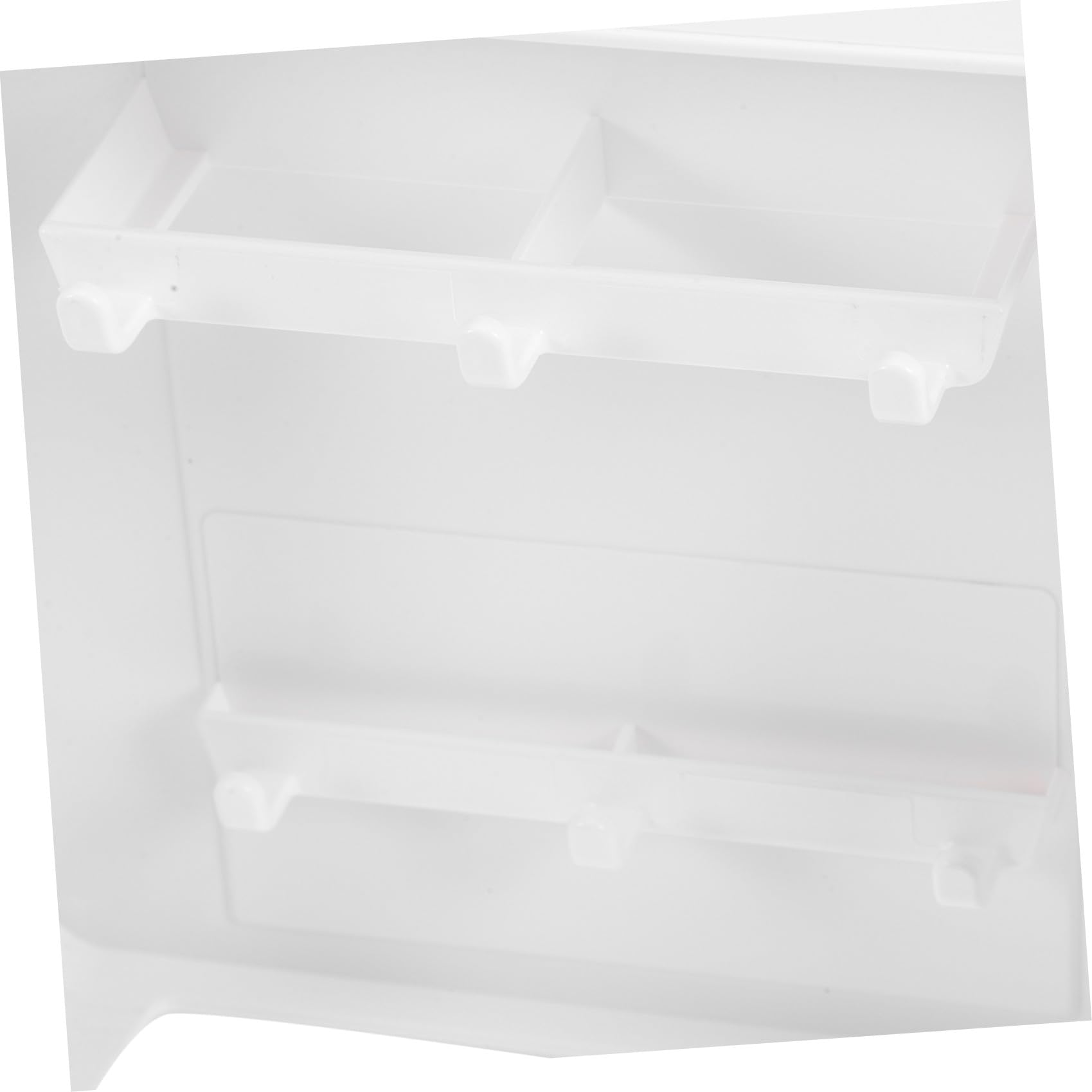 Portachiavi da Parete Magnetico in Plastica Bianco per Ingresso | Stile Moderno, per Ufficio e Organizzazione Dell’area D’ingresso, Adatto a Chiavi e Lettere