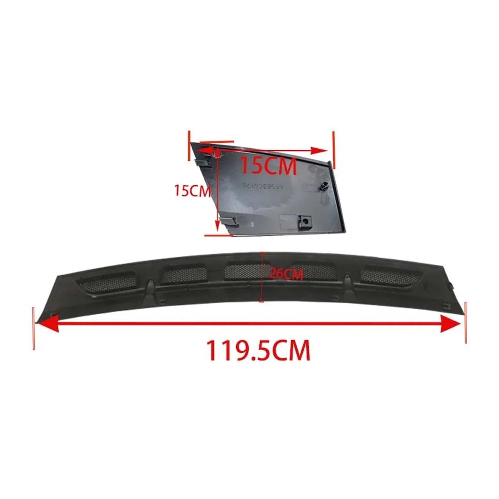 Griglia di copertura della presa d'aria del cofano anteriore 1698300075 1698300175 1698360018 Compatibile per Mercedes Benz 2004-2012 W169 Classe A A150 A160 A170 A180 A200(B Class Class left)