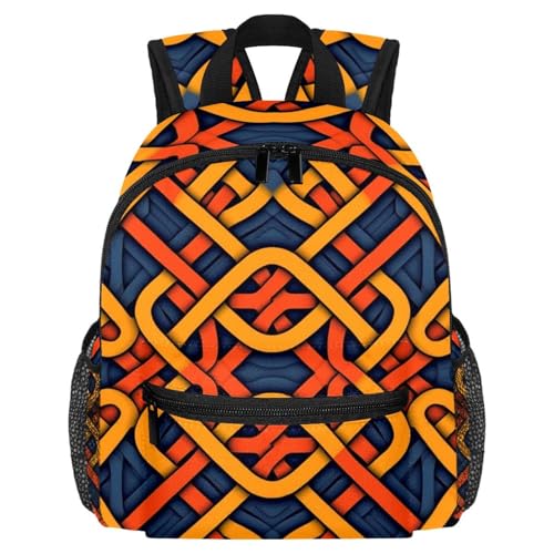Sac à dos école filles et petits enfants avec motif moderne multicolore