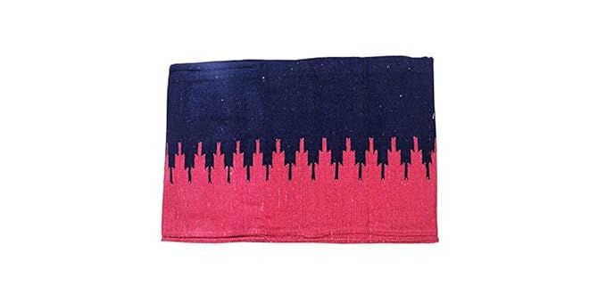 Aaradhi Decornt Heavy Premium Luxury Cotton Floor Satranji Mat Dari / Dhurrie Galicha Jaipur Rug Solapur Carpet 142 inches X 179 inches (12X15 Feet) - Red/Black