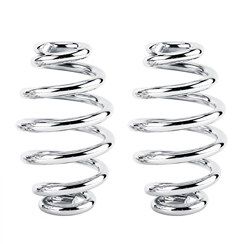 3"Stainless Steel Solo Seat Springs For Harley Custom Motorcycle Chopper Bobber Softail(Silver,1 Pair)