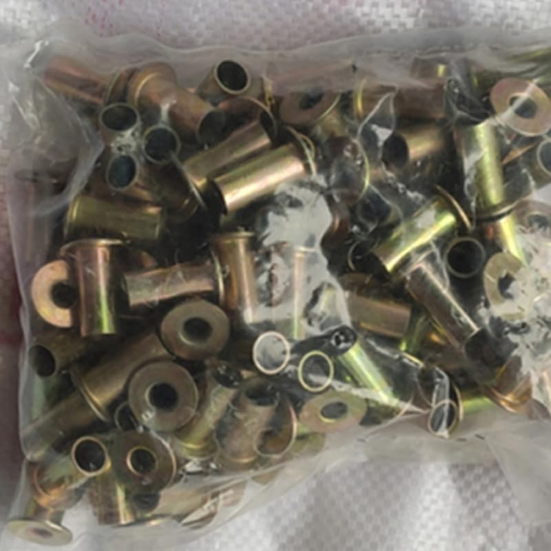 9pcs 10mm*22mm full hollow flat head iron rivets color zinc plating suitable for Steyr heavy truck brake pads