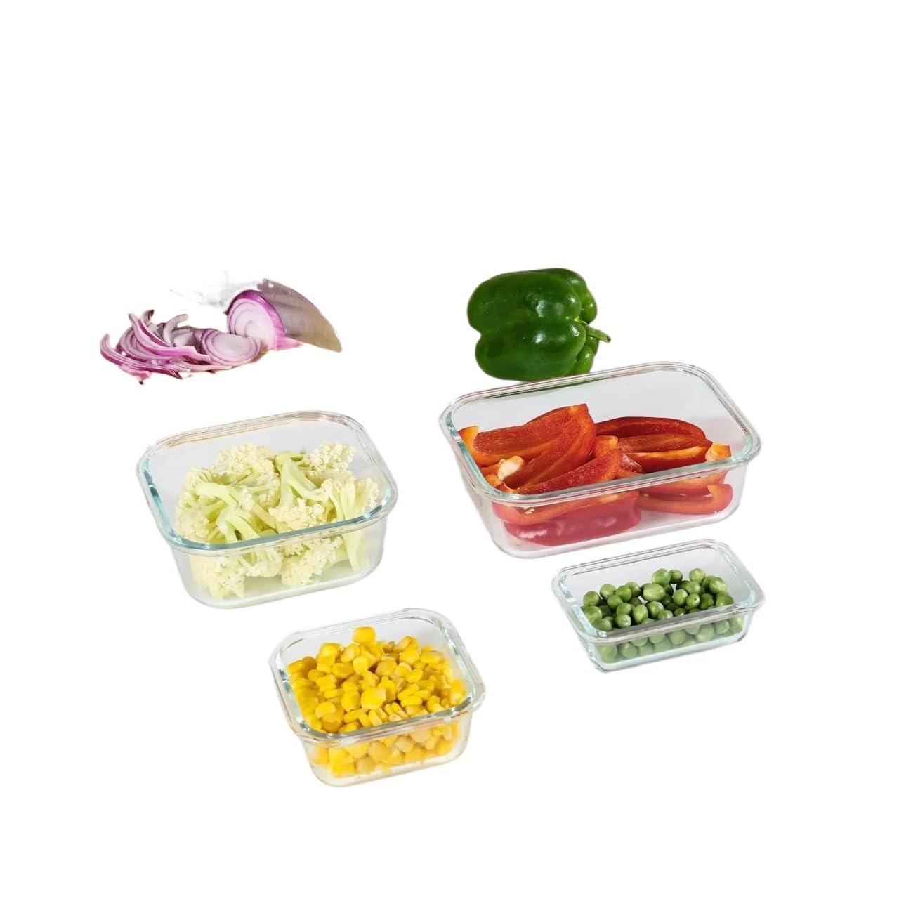 Szklane pudełko na lunch pojemniki do przechowywania żywności, przygotowywanie posiłków, hermetyczne bento, do kuchenki mikrofalowej, piekarnika, zamrażarki i zmywarki