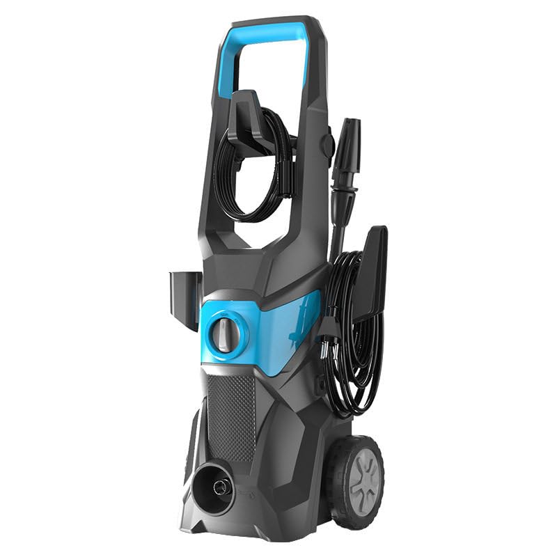 Hidrolimpiadora 4000 PSI, 3000 W/150 Bar/540 L/H, con Manguera De Presión De 10 M, 4 Boquillas De Presión Diferentes Y Botella De Espuma De 450 Ml Blue