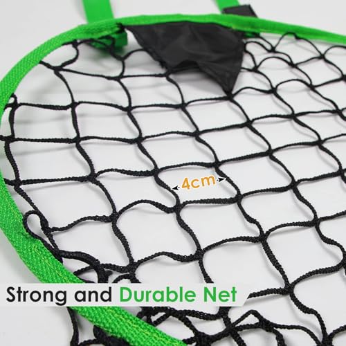 ORIENTOOLS 2 Pack Foldable Football Goal Target Training Equipment, Target Goal Set of 2, Target Net for Improving Shooting, Top Bins Target, Top Corner, Easy to Attach and Carry,Fold up to 15 cm - Image 3