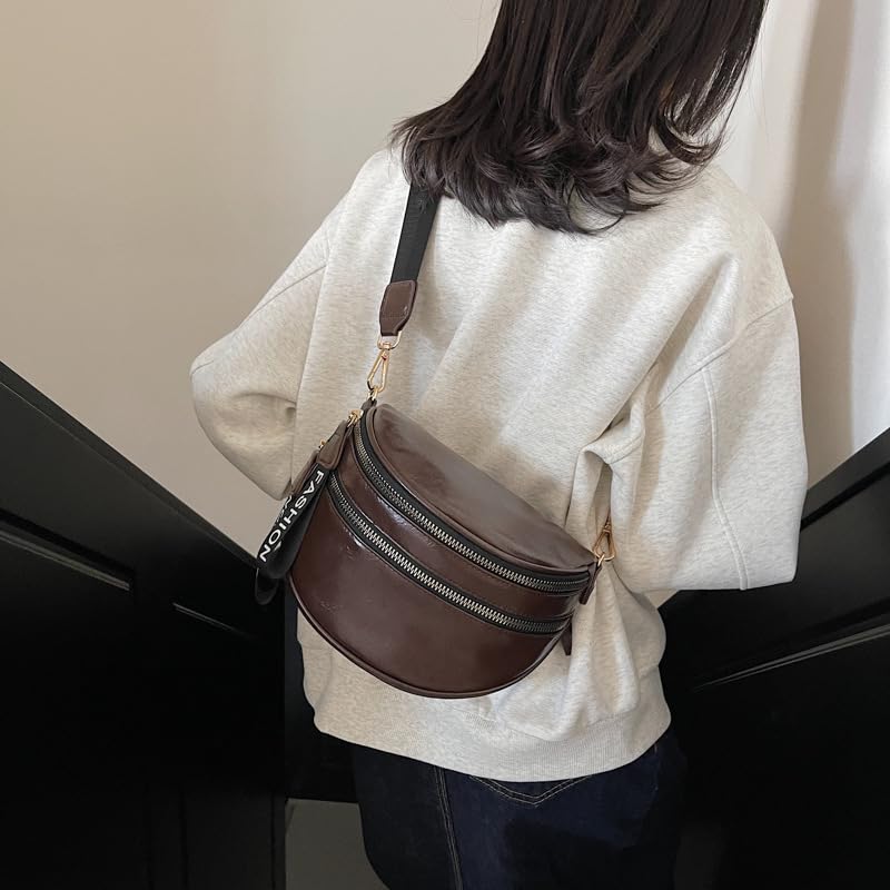 Trendy Shoulder Bag Women Large Capacity Crossbody Tote Casual Wide Strap Handbag Stylish Everyday Versatile Purse2