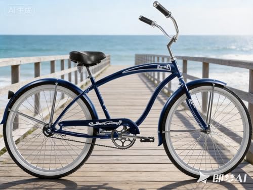 Bicicleta playera retro de 26 pulgadas para mujer, frenos de contrapedal miniatura 4