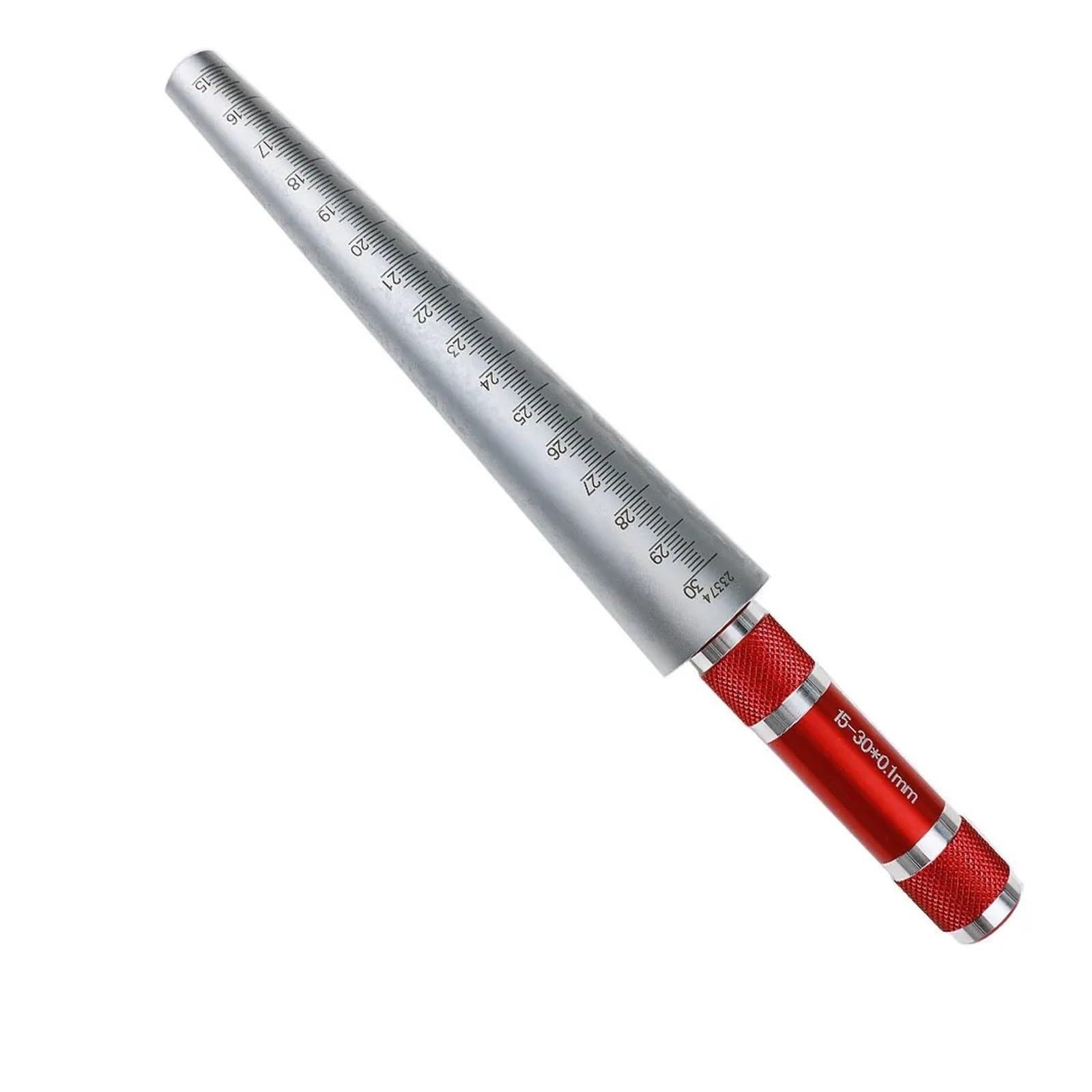 Feeler Gauges, High Precision Feeler Gauges Accurate Hole Inspection Welding Taper Gauge Clear Scale Conical Measuring Tool(15-30mm)
