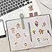 60pcs Cartoon Monkey Stickers for Teens Boy Girls Kids Cute Cartoon Waterproof Stickers for Laptop Phone Tablet Luggage Flasks Water Bottle Notebook Bike Scrapbook,Lovely Animals Decals (Monkeys)