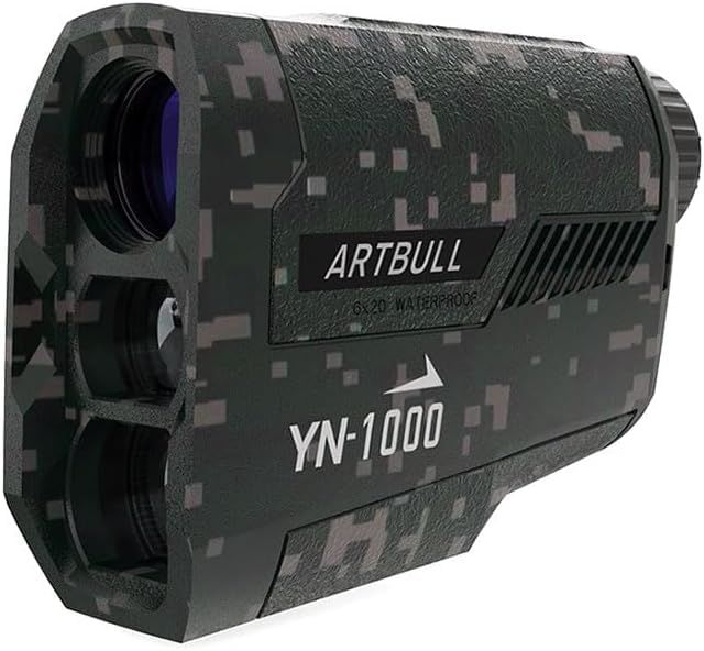Hunting Rangefinder 1000Yds – Camouflage Laser Distance Finder with Slope Compensation, Scan Mode, 6X Optics, for Bow & Rifle Hunting & Golfing