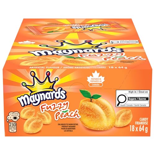 Dulces Maynards Fuzzy Peach 64g Pack de 18 miniatura 1