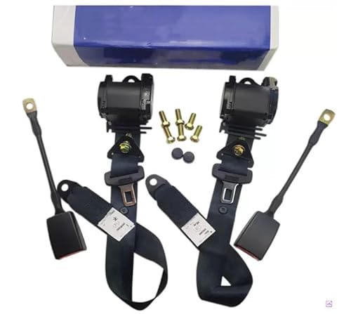 2pack Universal Retractable Adjustable Golf Cart Belts for Go Kart UTV RV Truck