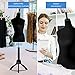 Female Mannequin Body,60-67 inch Dress Form Sewing Mannequin Torso Manikin with Wooden Tripod Base Stand Adjustable Mannequin for Sewing Clothes Display (Black)